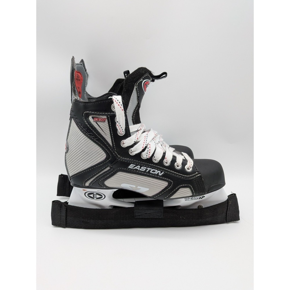 Easton Stealth S7 Ice Hockey Skates Men's Senior s 8.0 D + Skate Mate Protectors